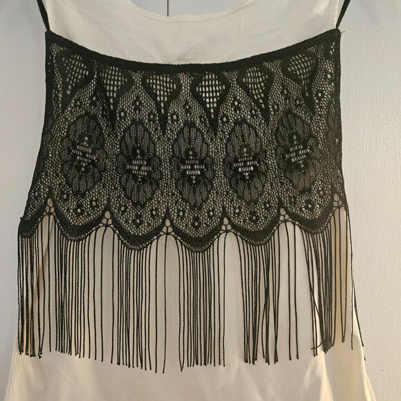 Vintage "Wild U.S.A." brand Fringed Bandeau Top, Sz Small - Picture 5 of 9
